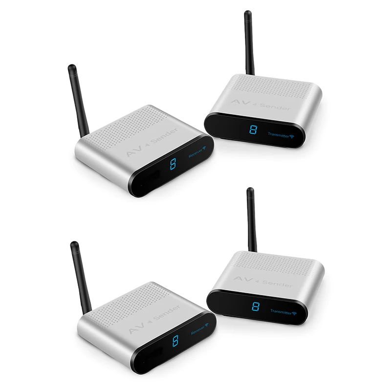 

New AV530 5.8Ghz Wireless AV Transmitter Receiver Kit For Camera/Laptop/Computer Transmit Audio Video To Projector