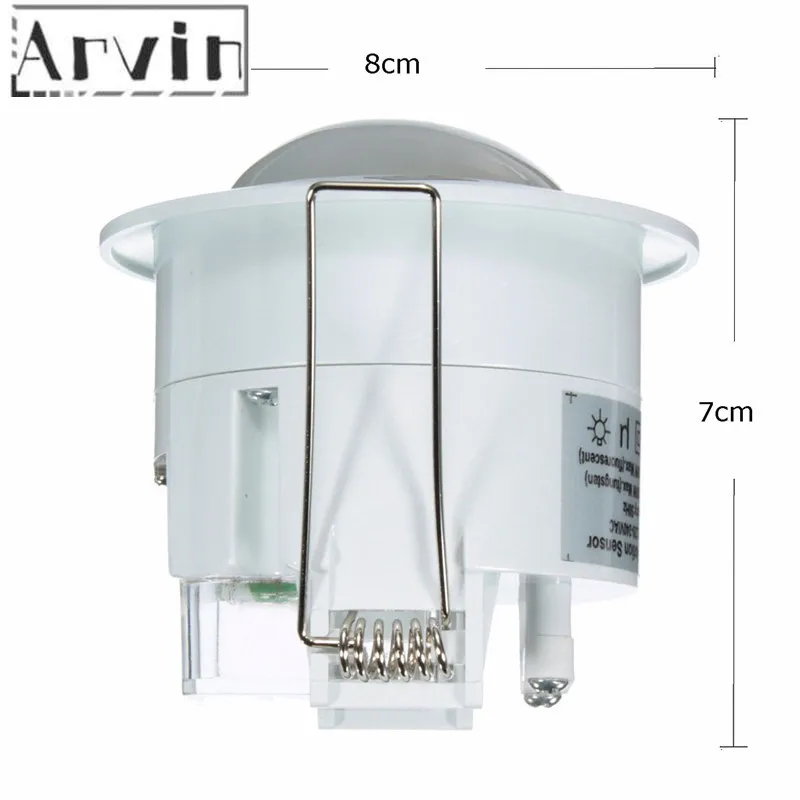 Домашняя система сигнализации Home Security Alarm Systen 360 Degree Infrared PIR Detection IR Recessed Motion Sensor Detector Auto Light Switch on.