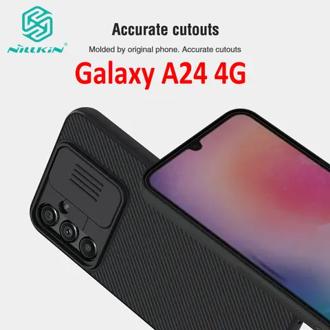 Чехол для Galaxy A24 4G NILLKIN, защитная жесткая задняя крышка для объектива камеры Camshield, чехол для Samsung Galaxy A24 A 24 A2 4