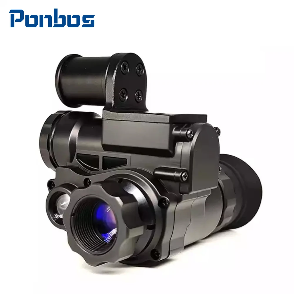 

Ponbos NVG10 Head-mounted 1080P HD Digital Infrared Telescope Thermal Night Vision Monocular for Hunting Photo Video Recording