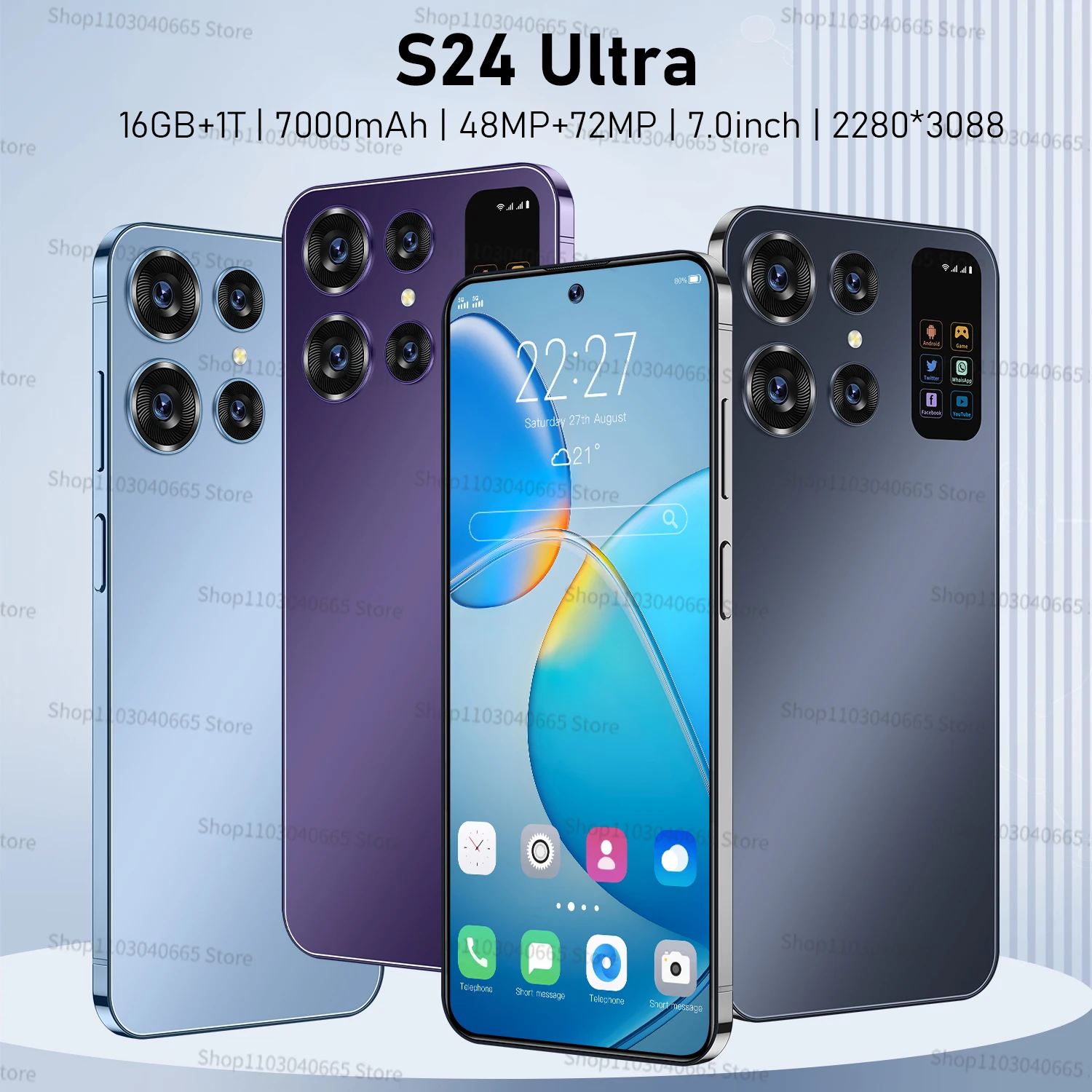 

Новый смартфон S24 Ultra с экраном диагональю 7000 дюйма, оригинальный телефон 16 ГБ + 1 ТБ, с двумя Sim-картами, Android, разблокированный, МП, мАч