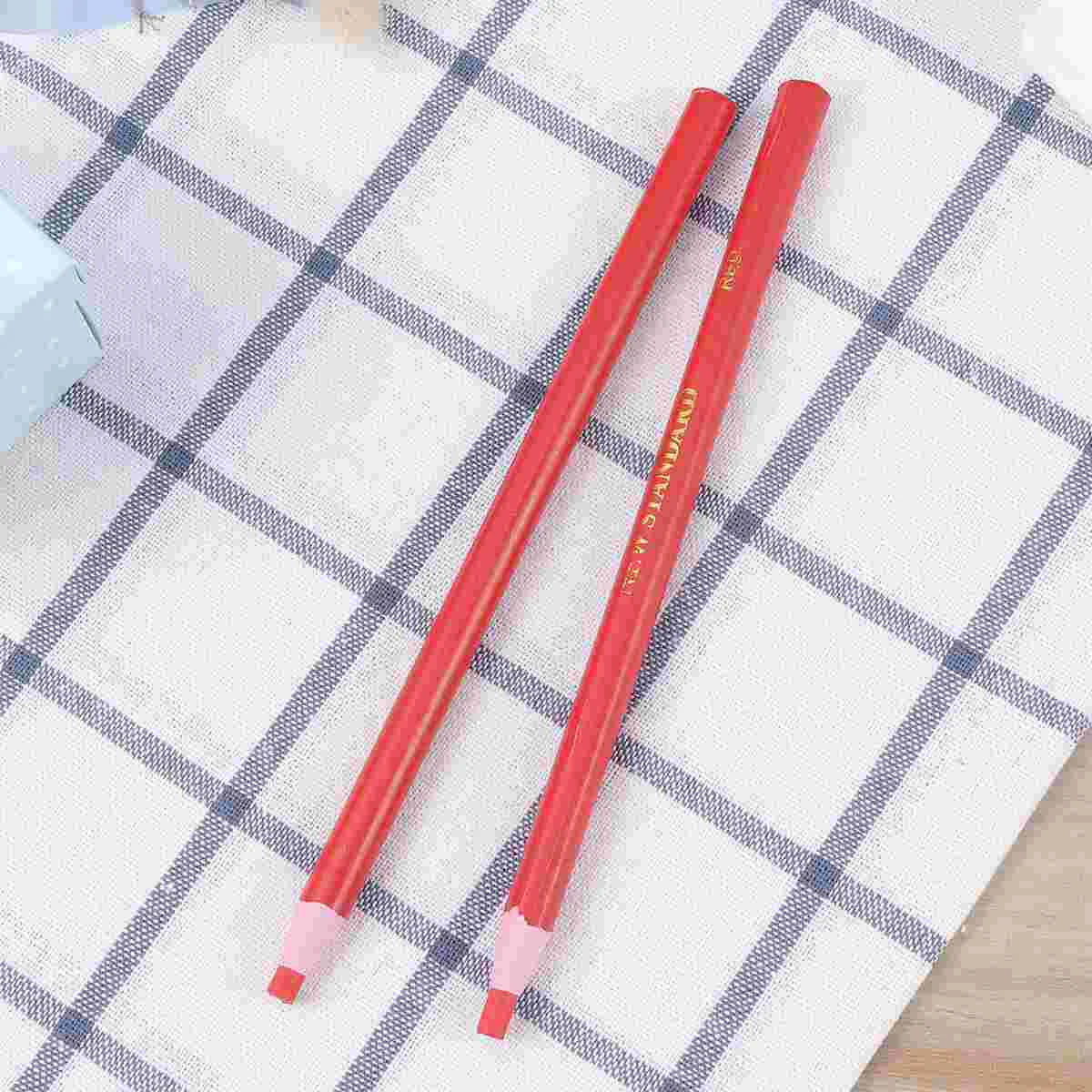 String Paper Wrapped Wax Colored Pencils Drawing Pencils Set 17cm ( Red )