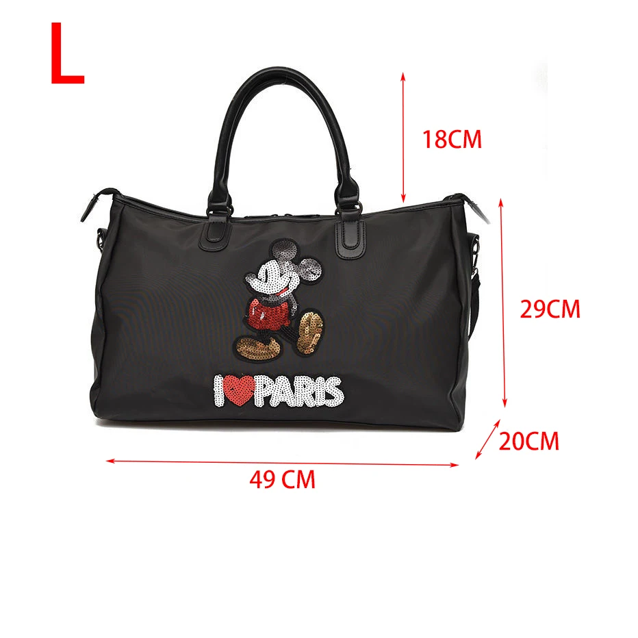 Disney Travel Bag for Women Cute Mickey Mouse Luggage Waterproof Duable Large Capacity Shoulder Bag for Trip Business