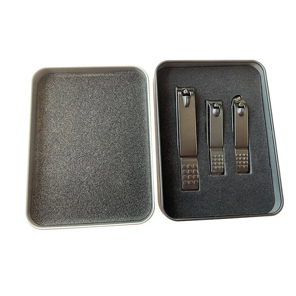 

3 In 1 Professional Black Toe Nail Clipper Finger Nail Clipper Big Nail Clipper Set