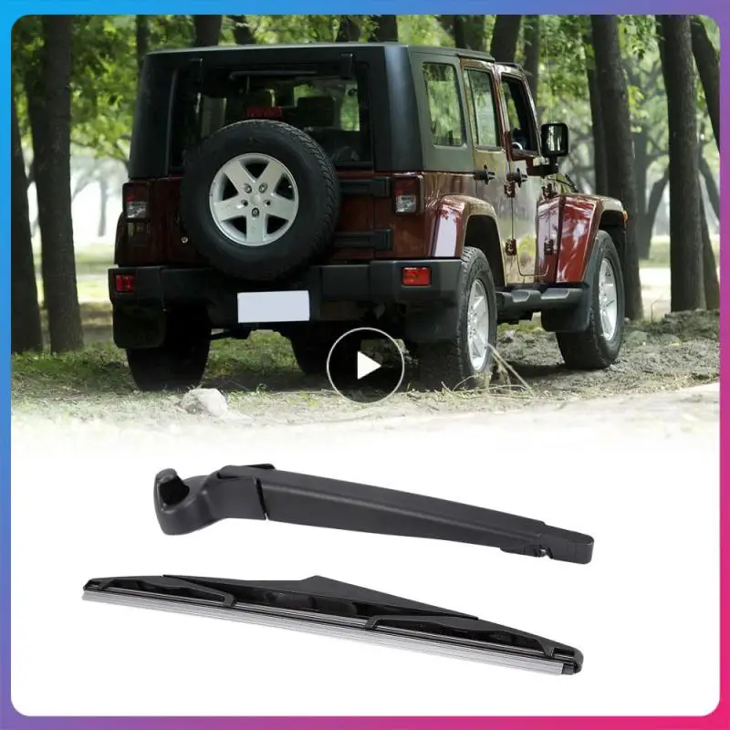 

HLEST Rear Wiper Arm with Blade Complete for JEEP Wrangler 2008-2017 Black Rear Windscreen Wiper Blade Set
