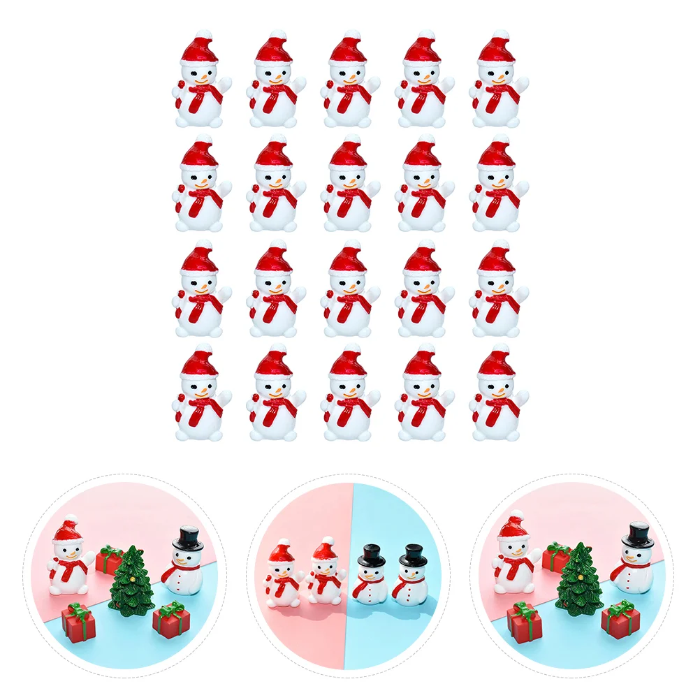 

Snowman Christmas Mini Miniature Resin Figurines Party Supplies Birthday Ornamentdecor Ornaments Diy Craft Micro Landscape