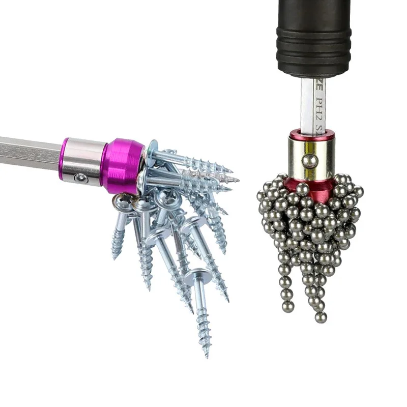 

6.35mm Magnetic Ring Screwdriver Bit Head Magnetic Ring Metal Anti-Corrosion Strong Magnetizer Screw Ring Screw Magnetic Holder