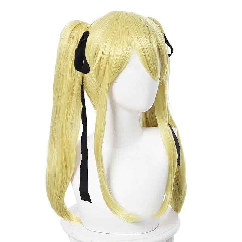 Парик для косплея Kakegurui Mary Saotome Meari светлые волосы конского хвоста термостойкий