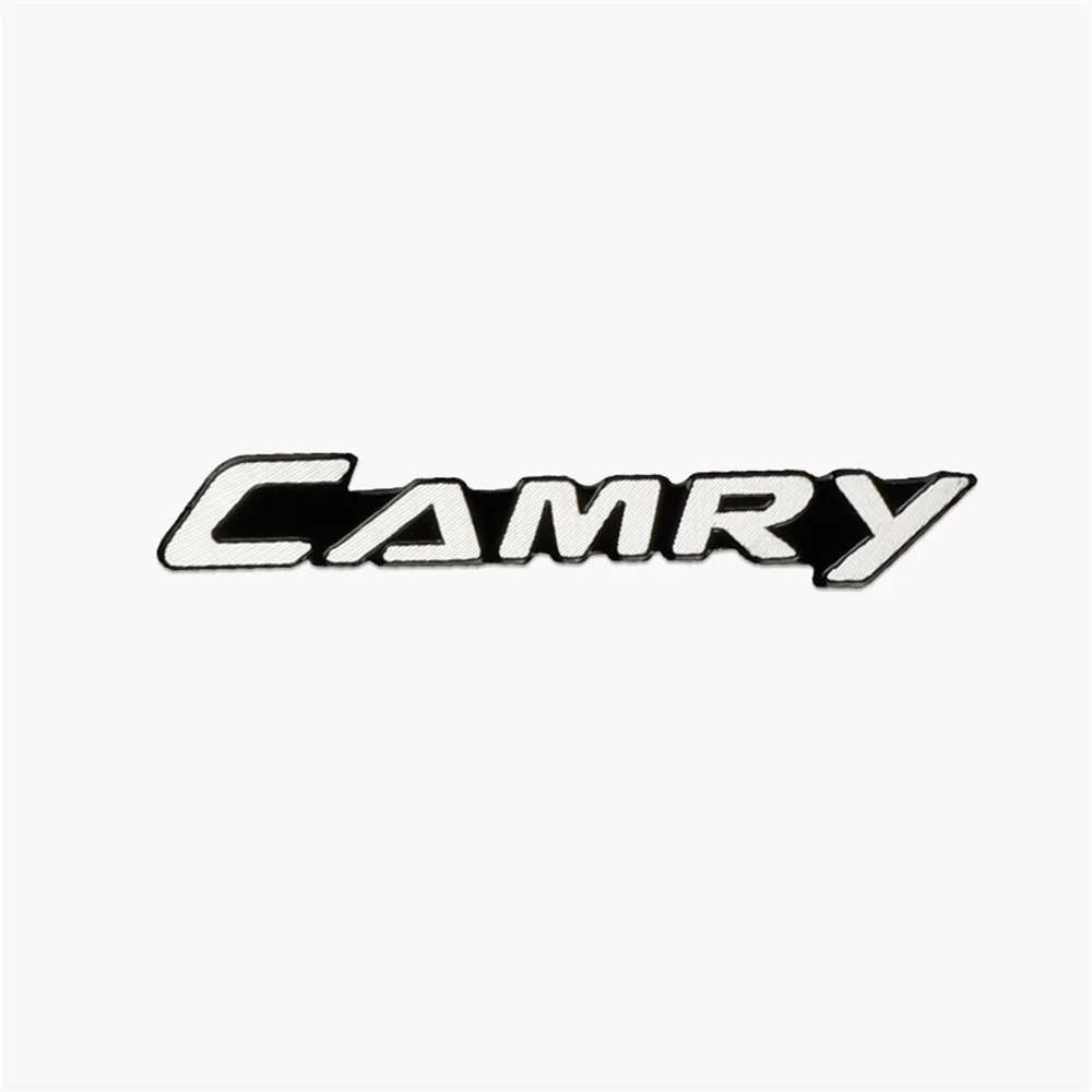 Фото 4 шт. 3D алюминиевый значок стереодинамика, эмблема, наклейка для Toyota camry 40 50 2007 2008 2009 2018, аксессуары для стайлинга автомобилей №3