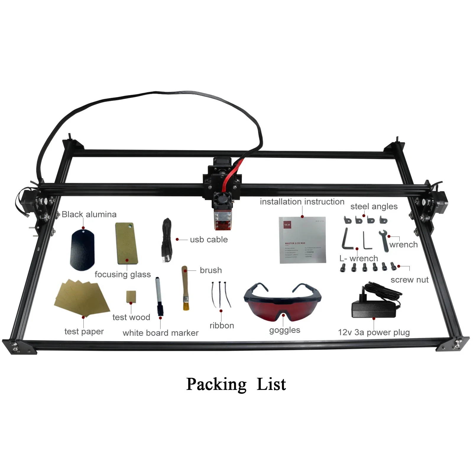 Мини-гравер NEJE сделай сам резак для металла камня акрила деревообработки