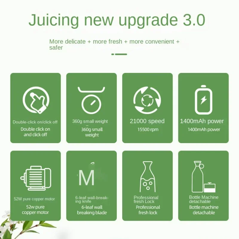 Кухонная электрическая экстрактор апельсинового сока портативный блендер с