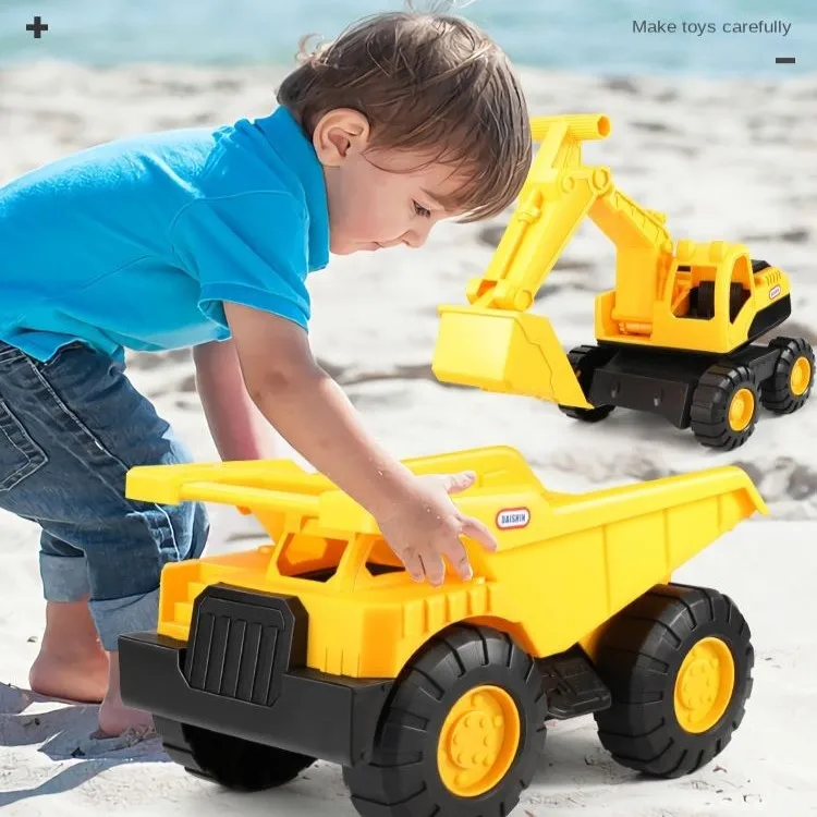 

Excavator Car Dumper Simulation Children's Excavator Toy Engineering Vehicle Beach Sand Playing Thick and Durable Dumptruck