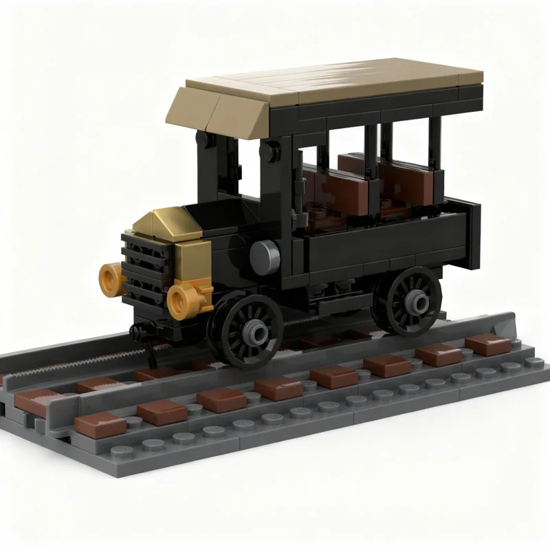 Набор из 159 деталей: Модель поезда MOC RGS Inspection Rail Car №1, конструктор, архитектурные блоки, для сборки своими руками, креативный подарок на праздник (art.: 3920db73de86d) - 3920db73de86d