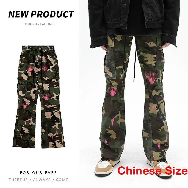 

Камуфляжные брюки-карго RUIHUO, мужские тактические брюки, уличная одежда, Прямая поставка, рабочая одежда, корейская мода, мужская одежда в стиле Харадзюку 3XL