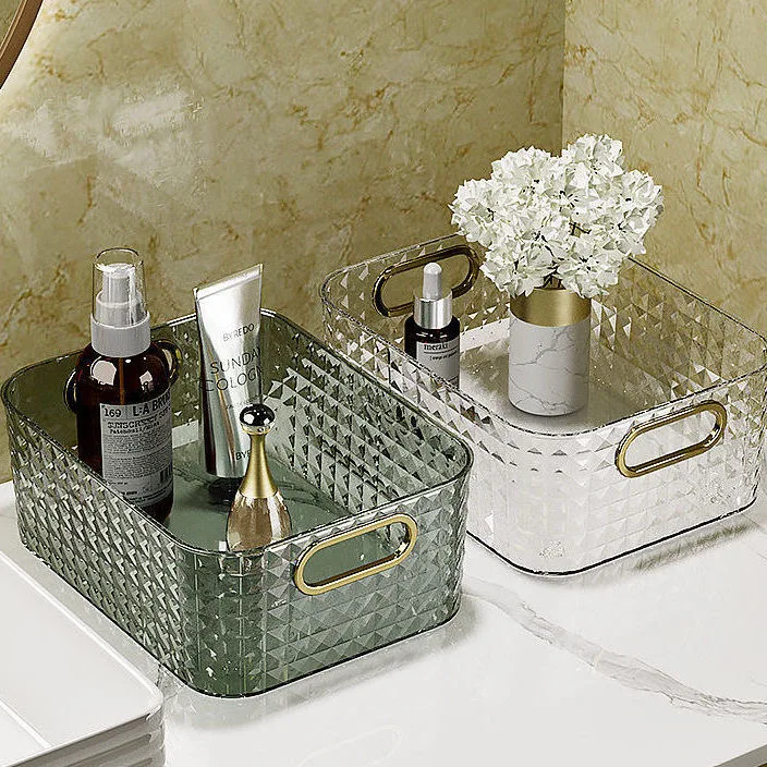 

2022 Ins роскошный акриловый ящик для хранения косметики разных размеров прозрачная простая настольная полка для бытовых мелочей