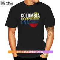 fashion colombia its in my dna tshirt men cotton mens t shirts crew neck oversize s 5xl