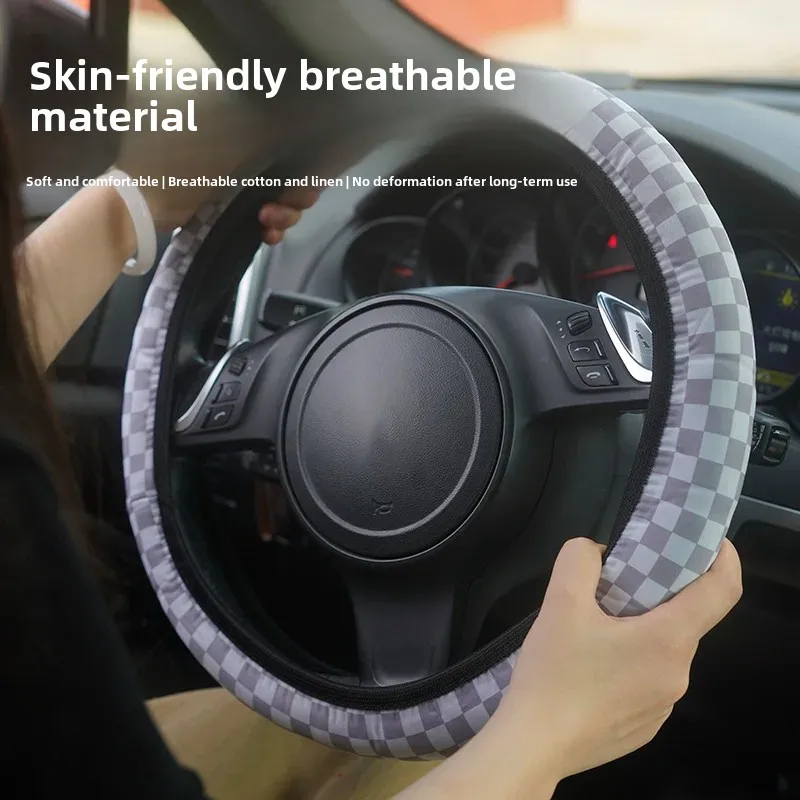 Новый автомобильный чехол на руль для мужчин и женщин плюшевый осенне-зимний