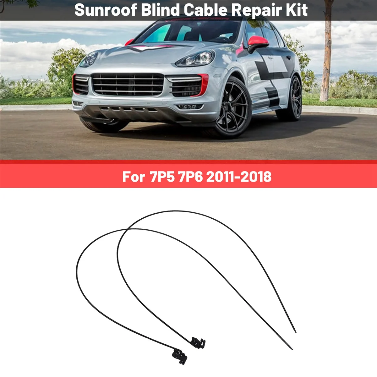 

2 шт./набор, автомобильный комплект для ремонта слепых кабелей на крыше для Porsche Cayenne VW Touareg 7P5 7P6 2011-2018 7P0898870A