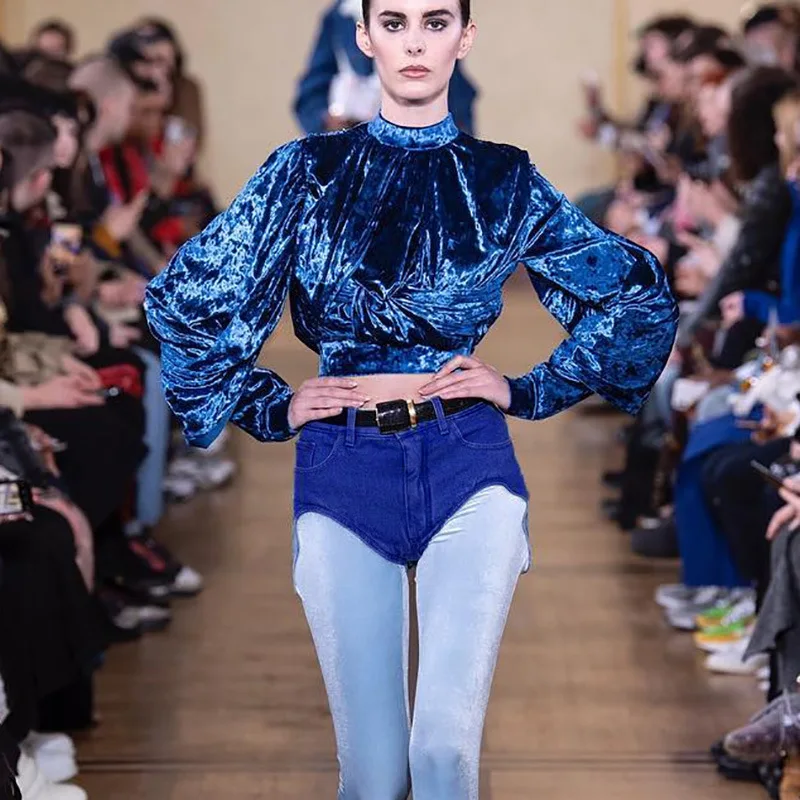 Summer Streetwear Ladies High Waist Sexy Denim Ultra Shorts Female Mini Triangle Mujer Tight Fit Zipper Shorts Women Clothing