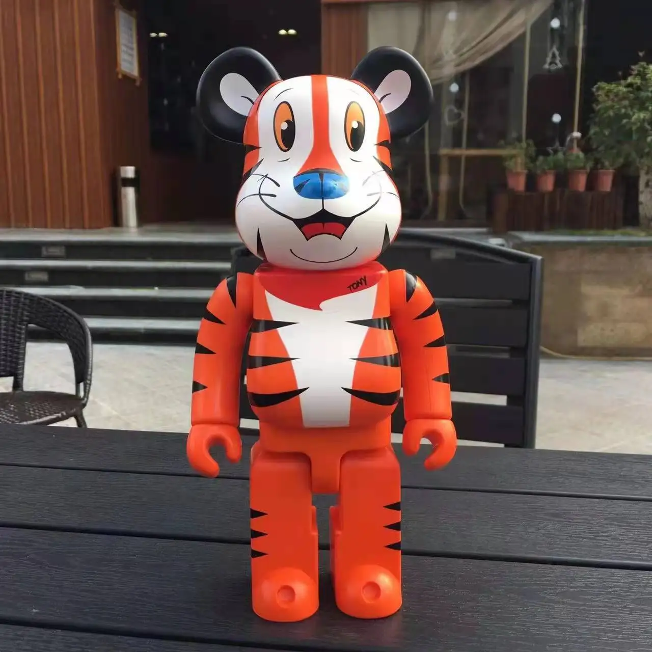 

Bearbrick Decoration Tiger Tony Year Of The Tiger Violent Bear Doll Building Block Bear Abs Toy 400%