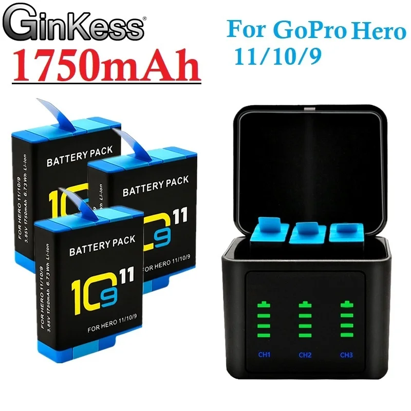 

Водонепроницаемый зарядный бокс с 3 слотами и кардридером для TF-карт