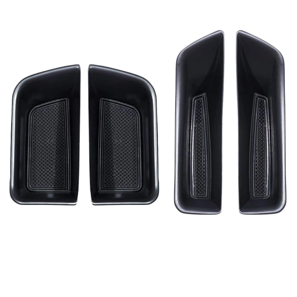 

4 кармана для хранения на боковой дверной ручке автомобиля, органайзер для хранения, лоток, коробка с ручками для Porsche Macan 2015-2021