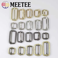 510pc 20 50mm metal slides tri glides wire formed roller pin buckles strap slider adjuster for bags garment leather accessories