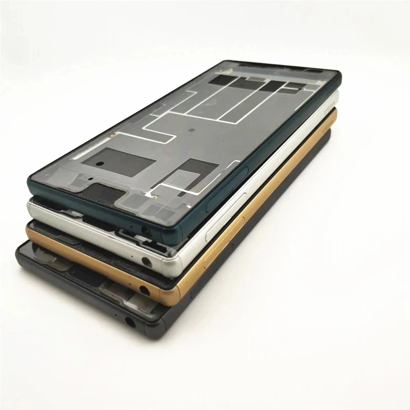 Полный корпус для Xperia Z5 Dual E6653 E6603 E6633 E6683 средняя рамка Передняя Лицевая панель