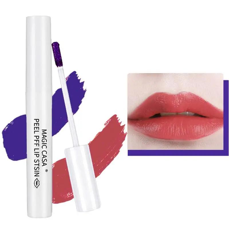 

Peel-off Lip Stain Peel Off Lip Gloss 4 Colors Non-stick Cup Lipstick Waterproof Long Lasting Tear-off Lip Makeup