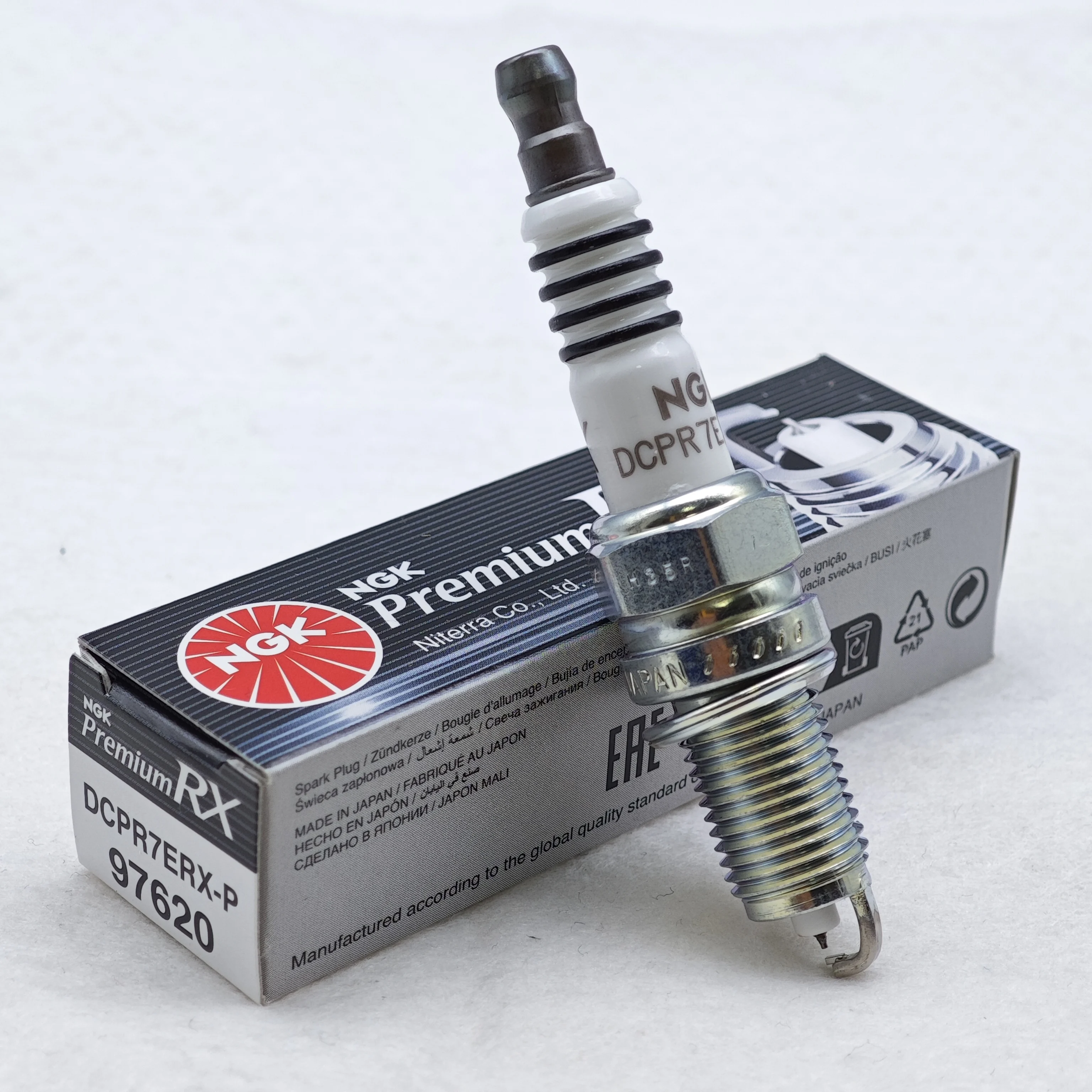 1 шт. оригинальные свечи зажигания NGK Rutenum RX с высокой подсветкой DCPR7ERX-P 97620