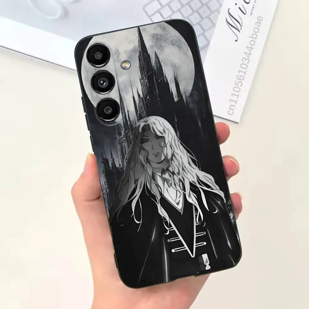 Фото Чехол для телефона серии C-Castlevania для Samsung S25, 24, 21, 22, 23, 20, S30, Ultra, Plus, Fe, Lite, Note, 5G, черный, мягкий №4