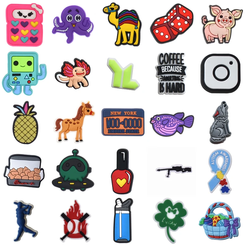 

Decorations for Crocs Set Jeans Girl Shoes Accessories Kids Para Pins Shoe Charms Gifts Wholesale Bulk Boy Packs Men Women Charm