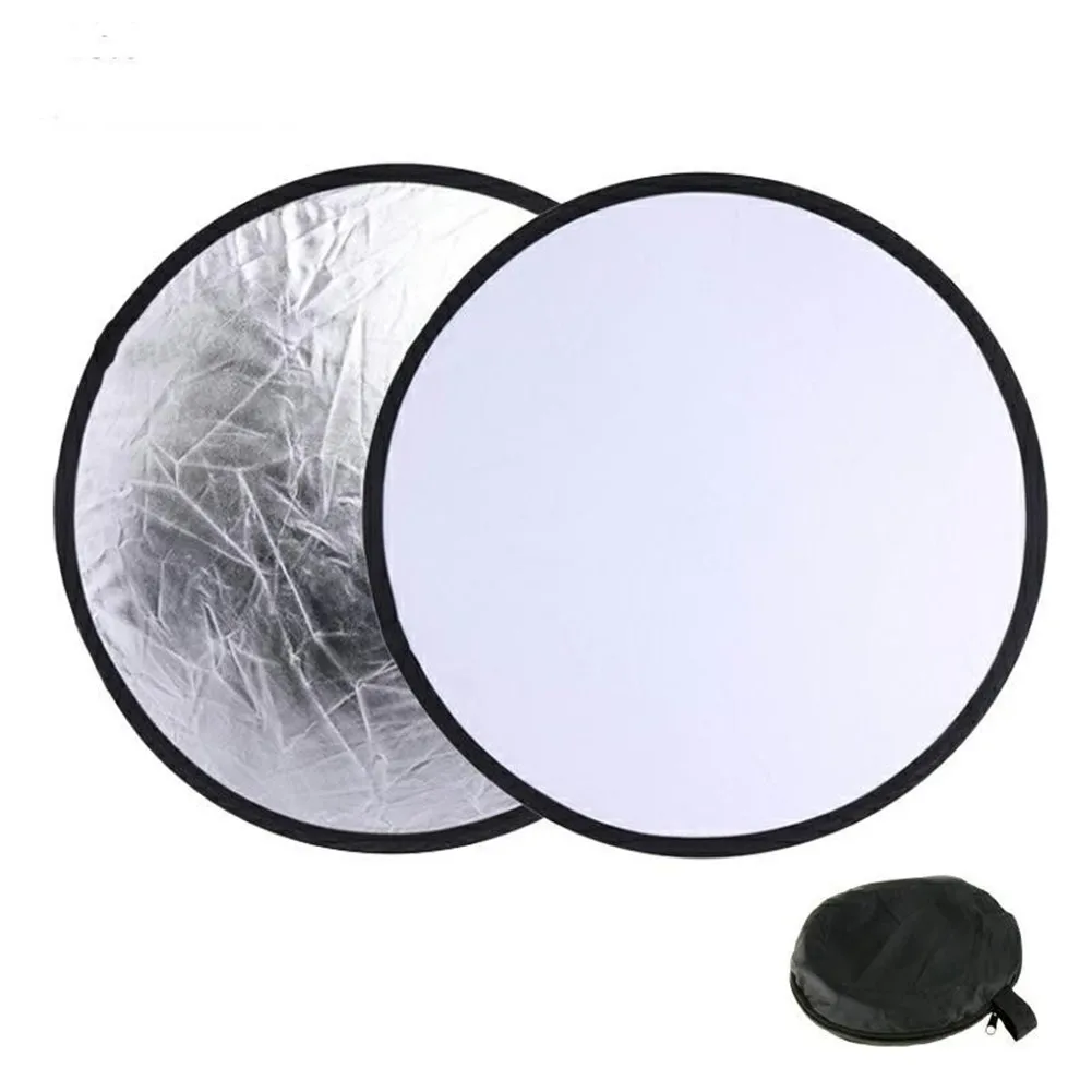 

New 30cm 2in1 Multi-Disc Diffuers Light Round Reflector With Bag Portable Collapsible Silver Gold White For Photography Studio