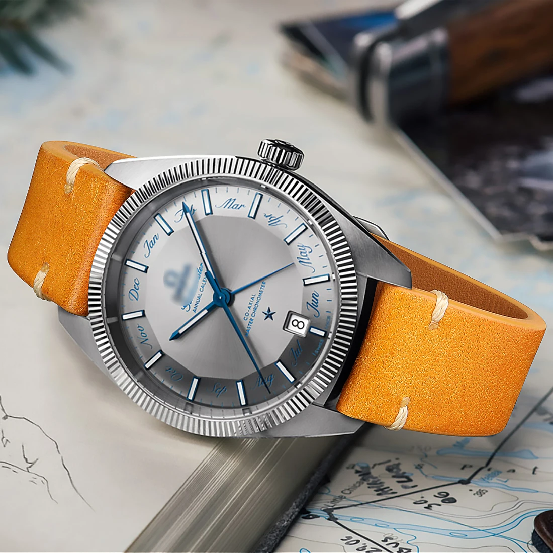 MAIKES Handmade Watch Strap Quick Release For  IWC OMEGA Accessories Watchband Vintage Top Grain Leather Watch Band