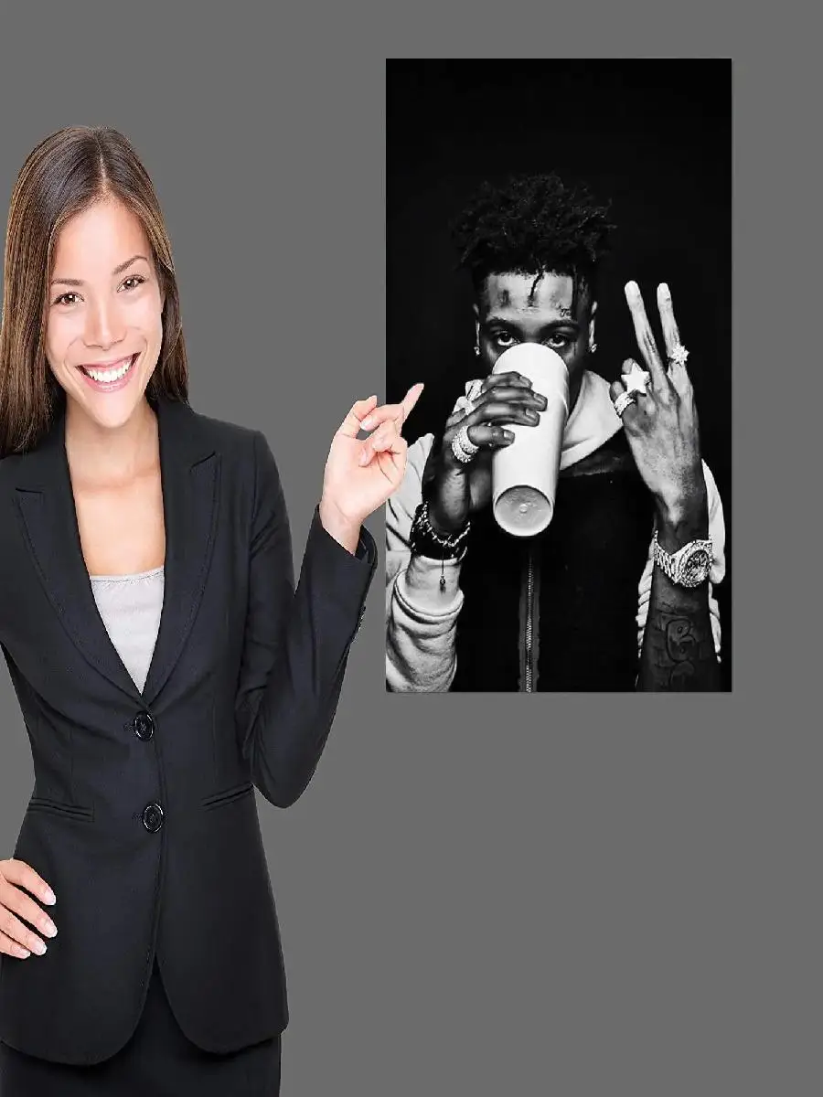 Плакат NBA YoungBoy настенное искусство персонализированный современный декор для