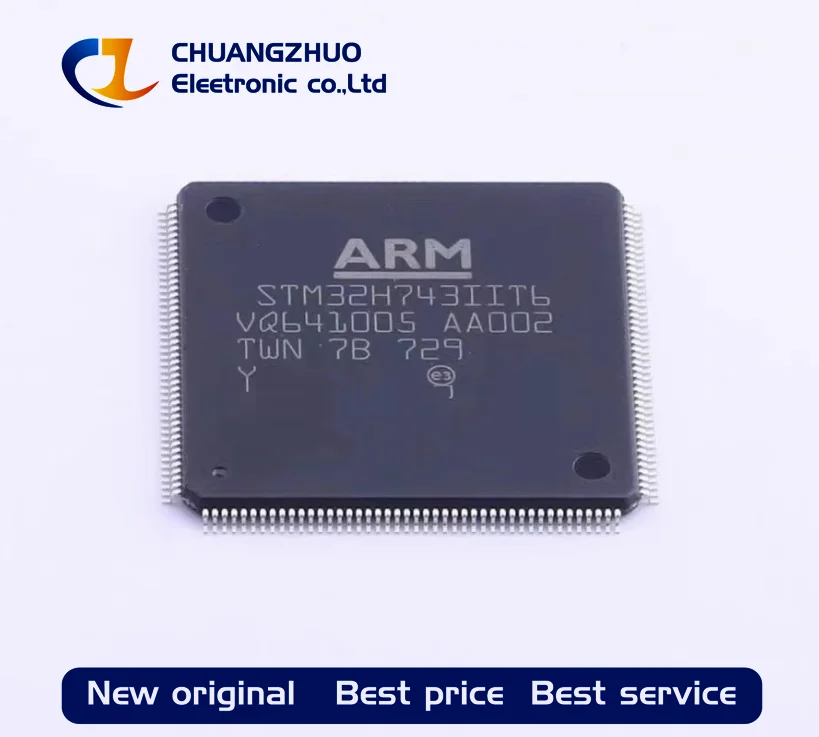 

1Pcs New original STM32H743IIT6 2MB ARM-MSeries 1MB 480MHz FLASH 140 LQFP-176(24x24) Microcontroller Units