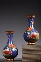 8 tibetan temple collection bronze cloisonne enamel yutang rich appreciate the bottle vase a pair ornament town house