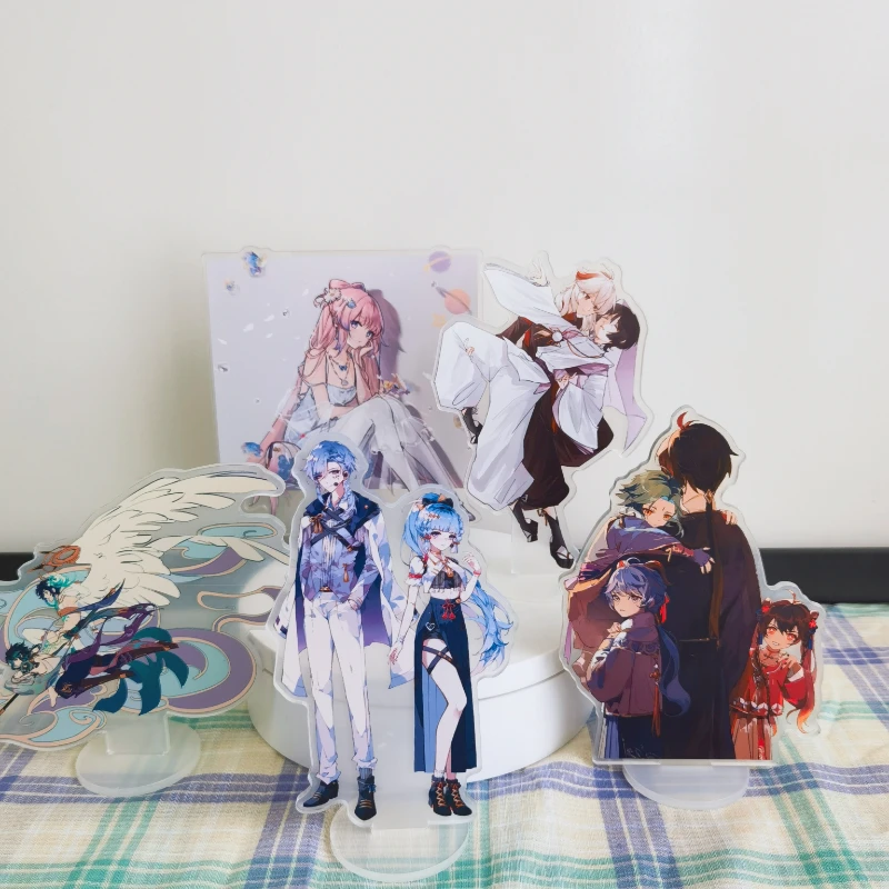 

Hot Game Anime Genshin Impact Scaramouche Cosplay Acrylic Action Figure Xiao Venti Stand Model Toy Decor Fans Collection Gift