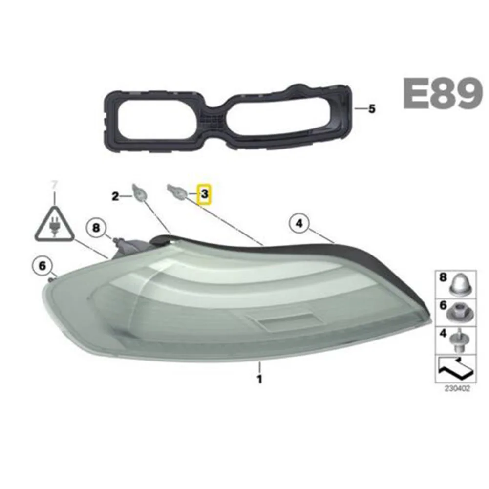 

Tail Lamp Socket Rear Lamp Socket Car Accessories Black Electric Components Plastic For BMW 3 5 7 Series Durable