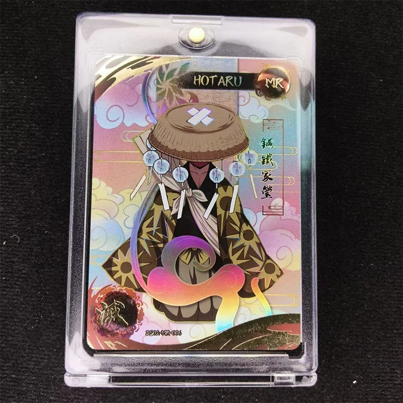 Фото Aikaho DS-02 аниме Demon Slayer UR или MR QR карты Kochou Shinobu Kanroji Mitsuri коллекционные карты подарки на день рождения детские игрушки №5