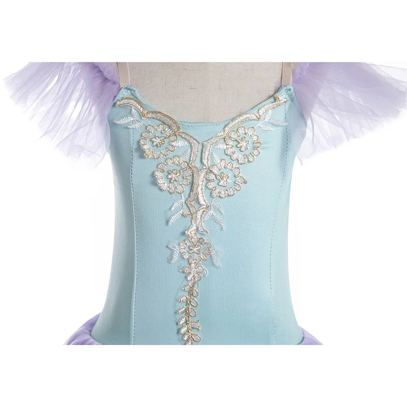 Детская пачка для балерины профессиональная балетная сиреневого цвета блюдо