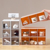 desktop storage box plastic drawer office student stationery cosmetics sundries storage storage box can be stacked storage box