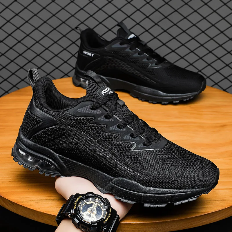 

Flying woven air cushion casual sports men's shoes comfortable upper and soft inner