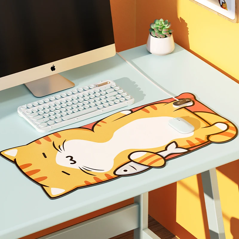 

Cute Economic Heated Mouse Pad Low Power Smart Winter Office Warmers Reusable New Switch Podgrzewacz Warming Accessories