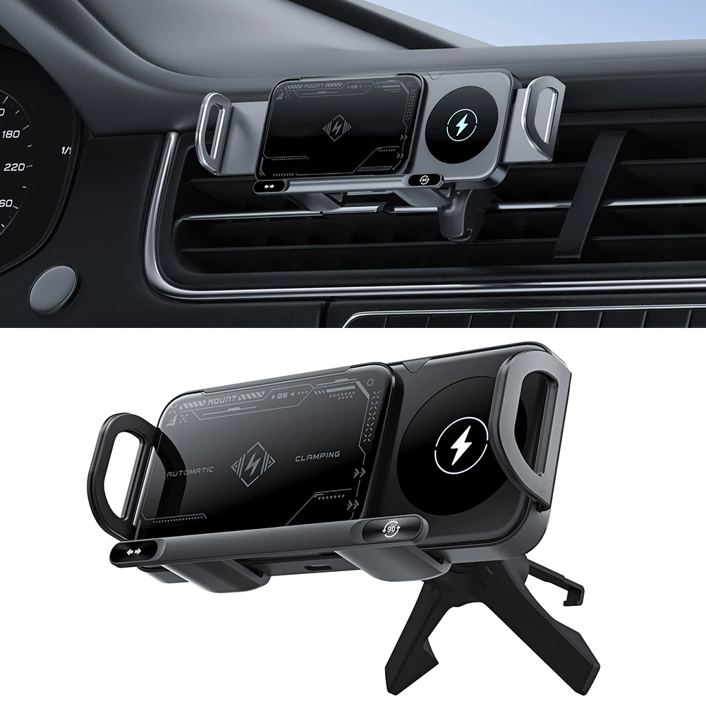 Беспроводное автомобильное зарядное устройство 2 в 1 магнитная ручка для