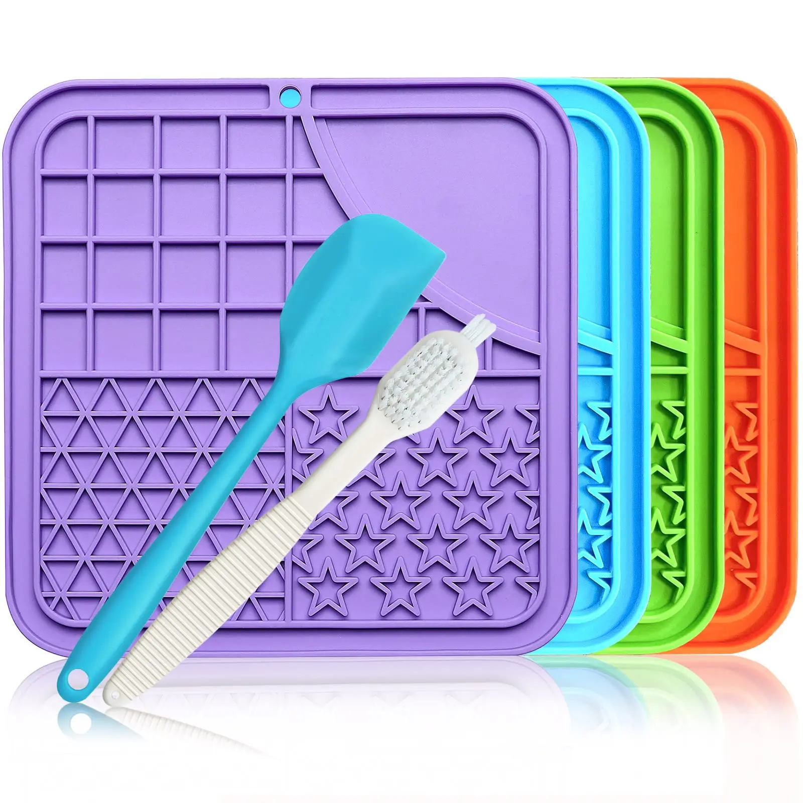 

Коврик для лазки собак, коврик для лазки собак, миски для собак с медленной кормушкой, коврик для лизания арахисового масла с присосками для облегчения беспокойства