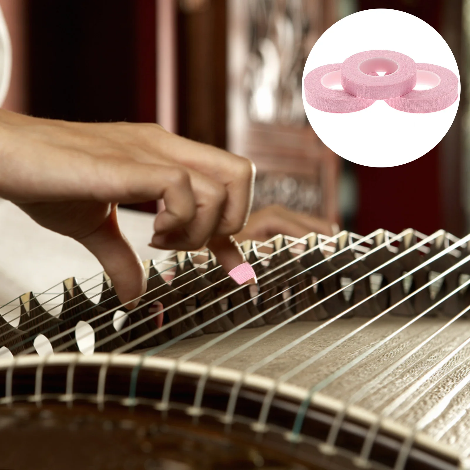 

Tape Finger Guitar Adhesive Guzheng Chinese Protection Nail Hand Zither Tapes Strings Instrument Protector Athletic Lute Picks