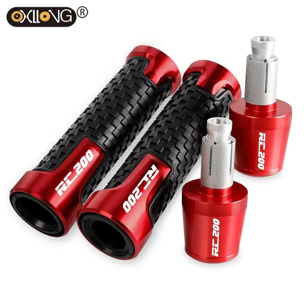 

FOR RC200 2014 2015 2016 2017 RC 200 rc CNC Hndlebar Grips Ends Weight handle bar grip end Anti Vibration Silder