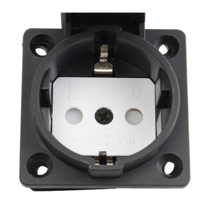 

Водонепроницаемая промышленная розетка, розетка переменного тока, немецкая промышленная лампа с водонепроницаемой крышкой из АБС-материа...