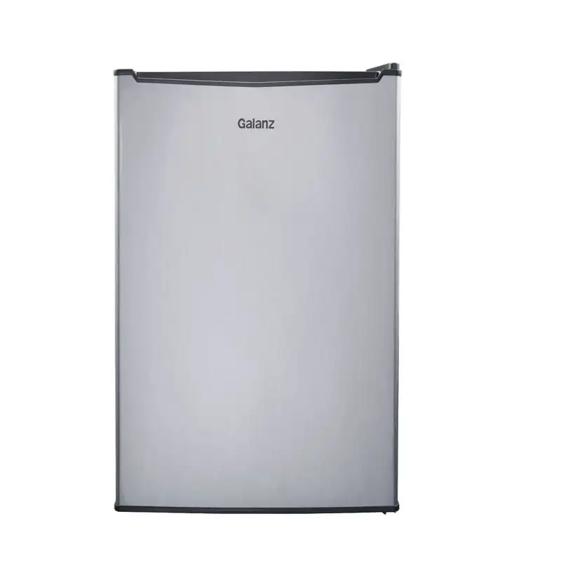 

2.7 Cu Ft One Door Mini Fridge, Stainless Steel Look, Estar